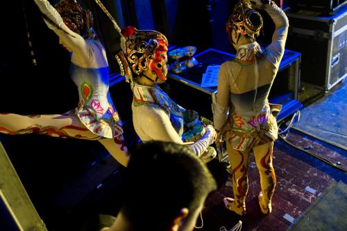 Backstage at Beijing Circus